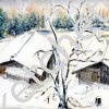 Chalets sous la neige
